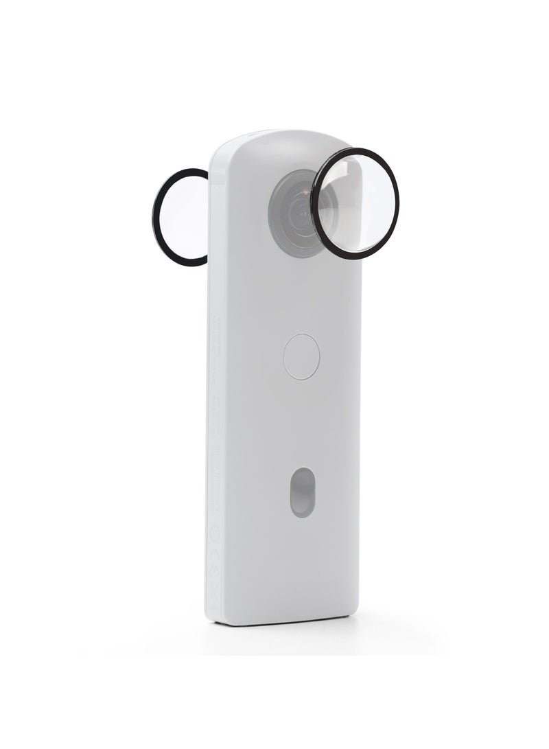 Compatible with Ricoh Theta SC2/S/V Action Cameras Adhesive Lens Protector High-Definition Light Transmission Scratch-Resistant and Wear-Resistant - Image 1